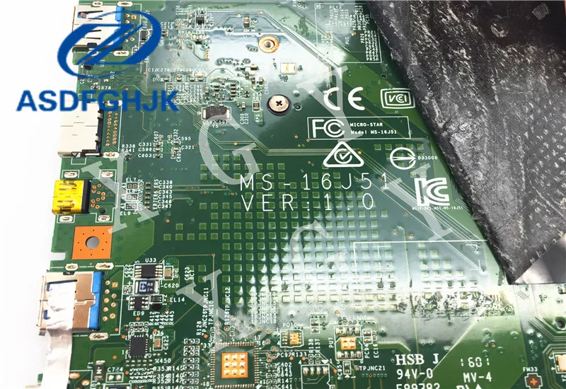 Материнская плата для ноутбука MS 16J51 16J5 MSI Apache Pro GE62 6QD 004US материнская DDR4 SR2FQ