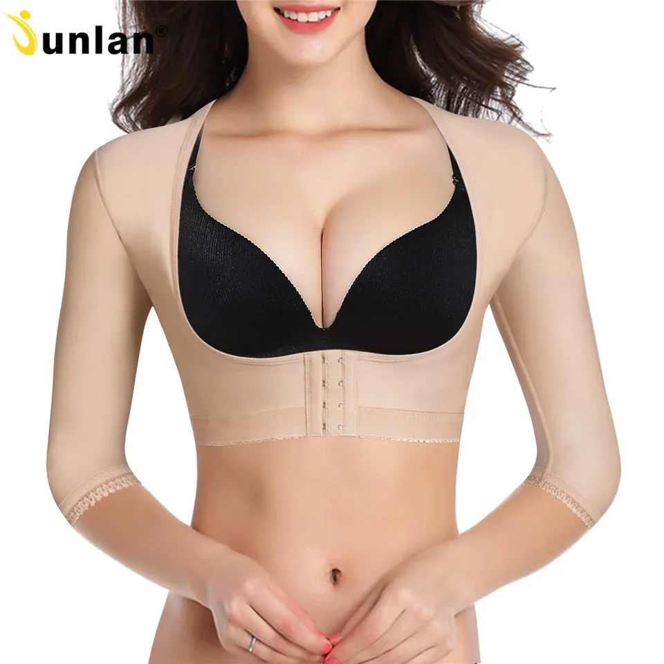 Junlan Women Arms Slimming Shaping Tops for Back Fat Reducing Hooks Body Control Shapers High Elastic Bust Lifter Shapewear 
Junlan Women Arms Slimming Shaping Tops for Back Fat Reducing Hooks Body Control Shapers High Elastic Bust Lifter Shapewear