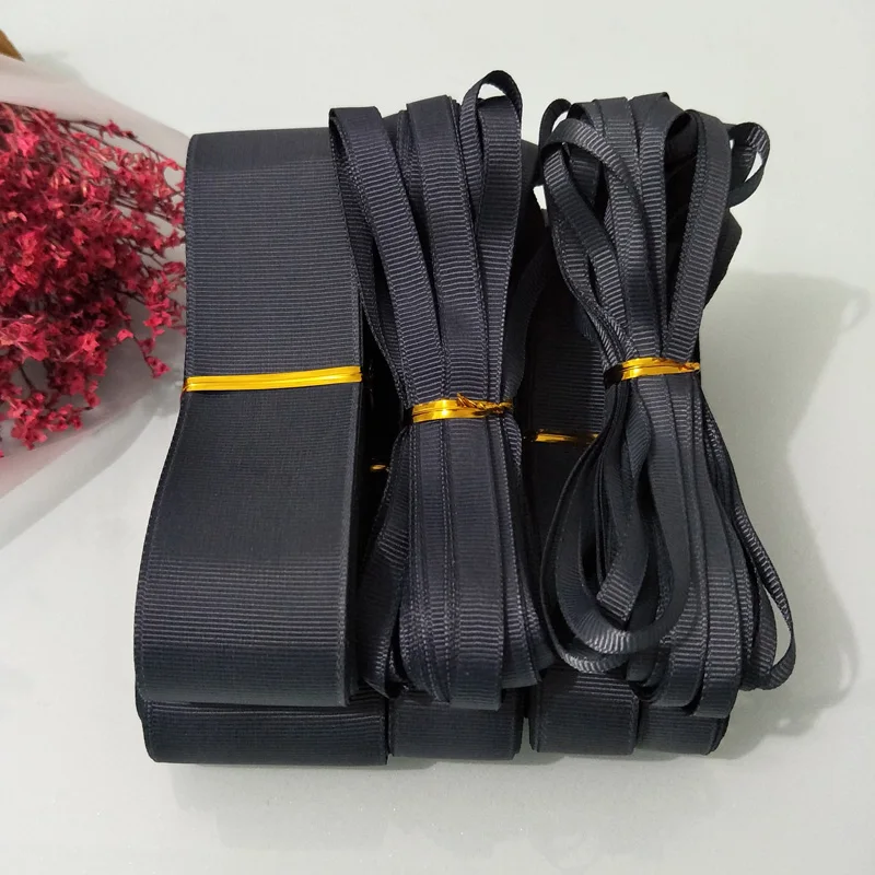 10yards ( 9meters ) 6mm 9mm 15mm 19mm 25mm 38mm 50mm Width Dark Gray 100% Polyester Solid Color Grosgrain Ribbons
10yards ( 9meters ) 6mm 9mm 15mm 19mm 25mm 38mm 50mm Width Dark Gray 100% Polyester Solid Color Grosgrain Ribbons