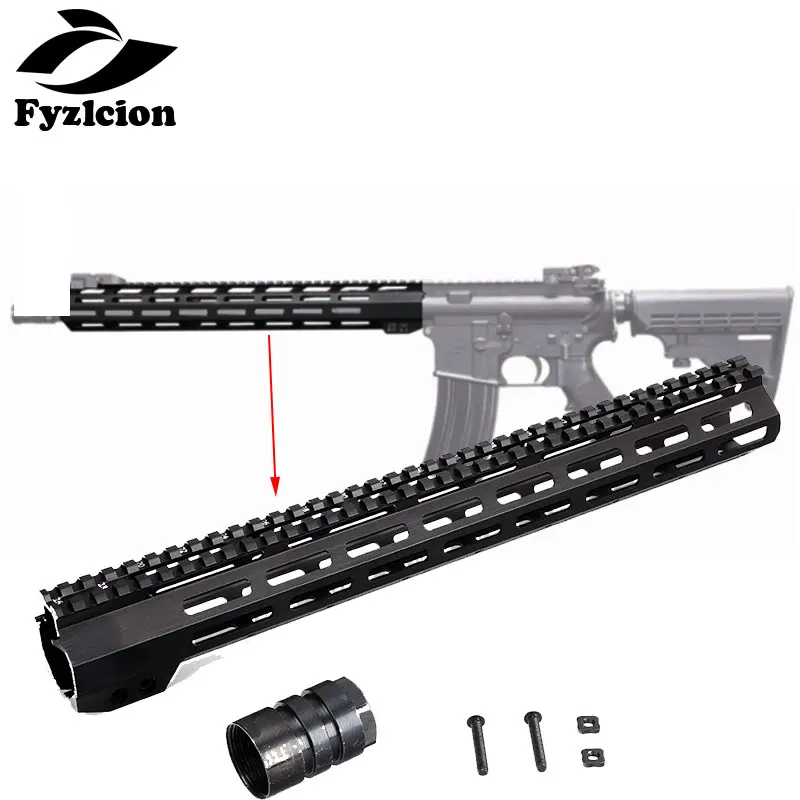 Tactical M-LOK Handguard Rail 7" 9" 10" 12" 13.5" 15" 17" M LOK Free Float Picatinny Rail Handguard Bracket with Steel Barrel
Tactical M-LOK Handguard Rail 7" 9" 10" 12" 13.5" 15" 17" M LOK Free Float Picatinny Rail Handguard Bracket with Steel Barrel