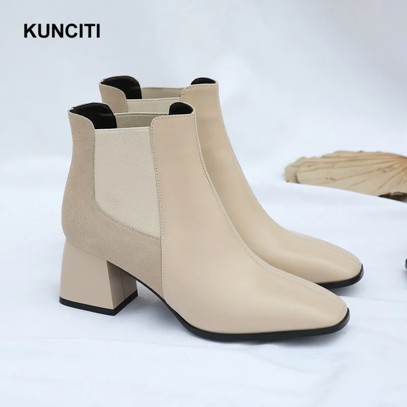2019 KUNCITI Slip On Women Elastic Ankle Boots Square Toe Ladies Plus Size 34-43 Short Retro Boots Newest Spring Footwears D130
2019 KUNCITI Slip On Women Elastic Ankle Boots Square Toe Ladies Plus Size 34-43 Short Retro Boots Newest Spring Footwears D130