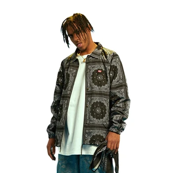 2019 New High Street Europe Street Jacket Hip Hop Pullover Bandanna Jacket Men Coat Fashion Men High Quality Casual Jacekts
2019 New High Street Europe Street Jacket Hip Hop Pullover Bandanna Jacket Men Coat Fashion Men High Quality Casual Jacekts