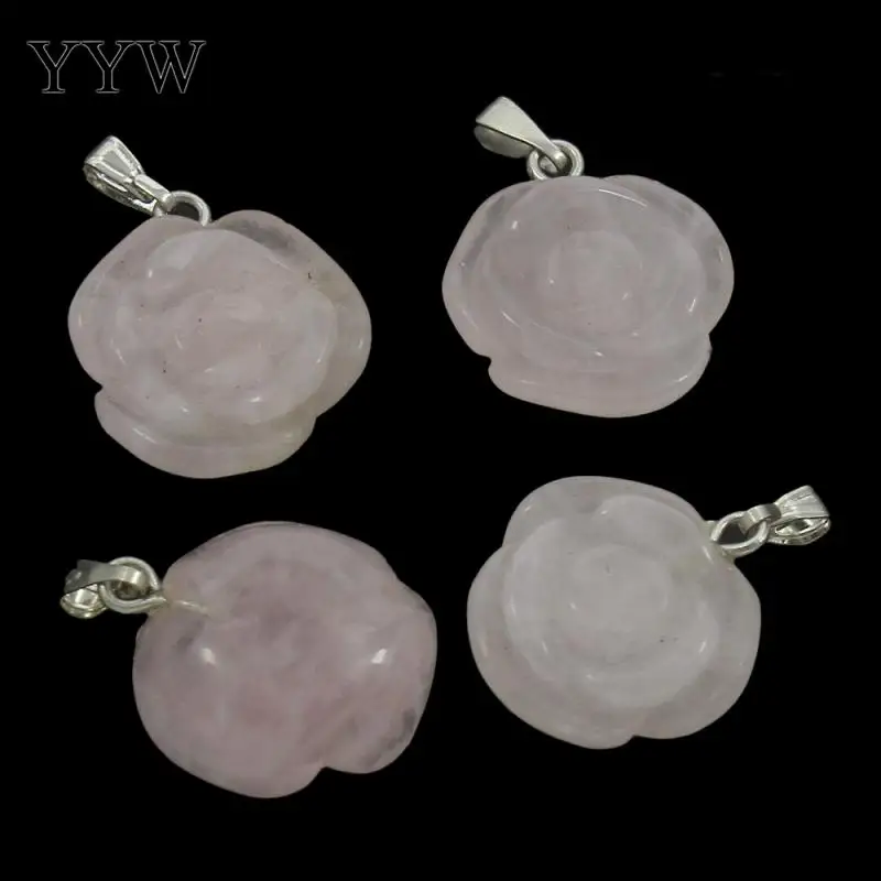 YYW New Fashion Bridal Jewelry Natural Rose Stone Pendant Handmade Carved Flower Shaped Quartz Stone Pendant for Necklaces
YYW New Fashion Bridal Jewelry Natural Rose Stone Pendant Handmade Carved Flower Shaped Quartz Stone Pendant for Necklaces