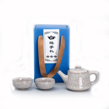Exquisite CeramicCrack glaze Tea Set 1pot 2cups,carton packaging Tea Sets,TeaCup,Chinese Travel Teapot, Drinkware Coffee&Tea Set
Exquisite CeramicCrack glaze Tea Set 1pot 2cups,carton packaging Tea Sets,TeaCup,Chinese Travel Teapot, Drinkware Coffee&Tea Set