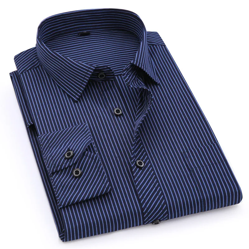 Long Sleeved Shirt Men Business Casual Striped Male Dress Shirts Streetwear Black Fashion 2019 Summer Smart Casual Cotton
Long Sleeved Shirt Men Business Casual Striped Male Dress Shirts Streetwear Black Fashion 2019 Summer Smart Casual Cotton