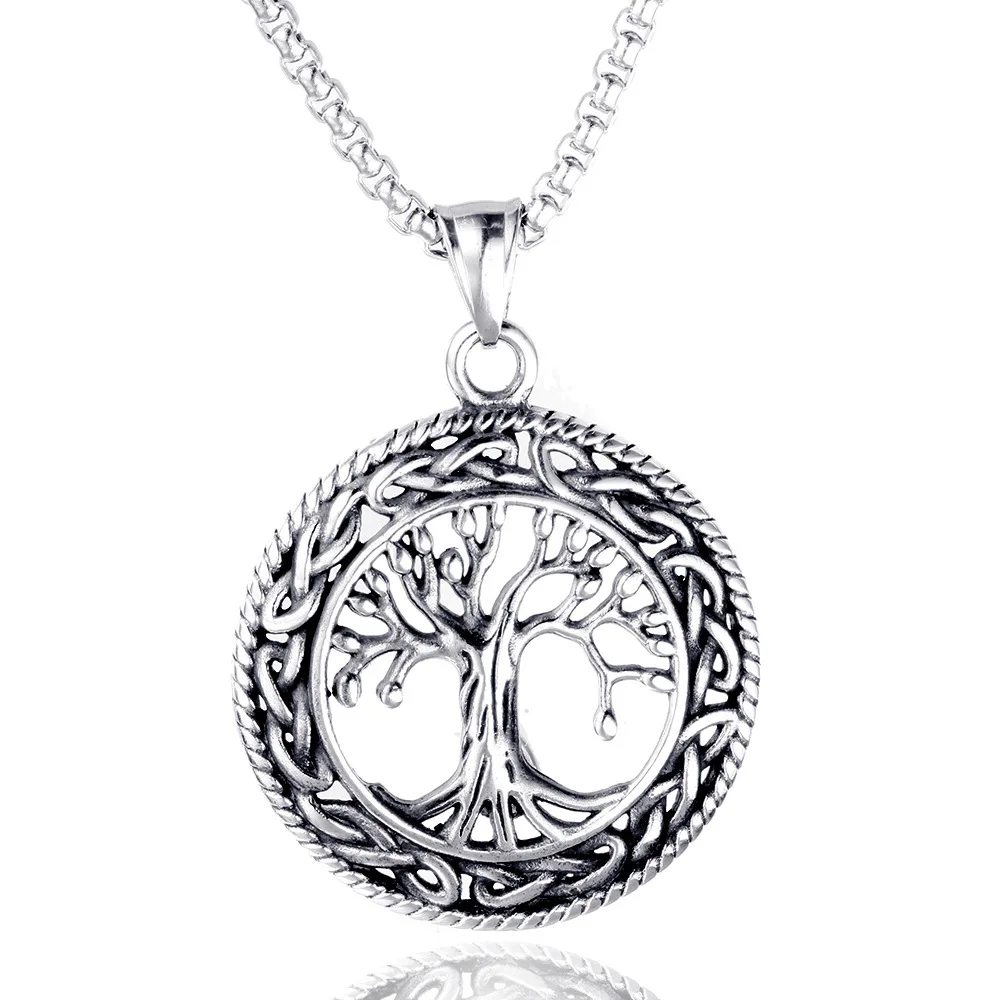 Stainless Steel Men Necklaces Chain Pendants Tree of Life Punk Rock Hip Hop Silver Amulet for Male Boy Fashion Jewelry Gift
Stainless Steel Men Necklaces Chain Pendants Tree of Life Punk Rock Hip Hop Silver Amulet for Male Boy Fashion Jewelry Gift