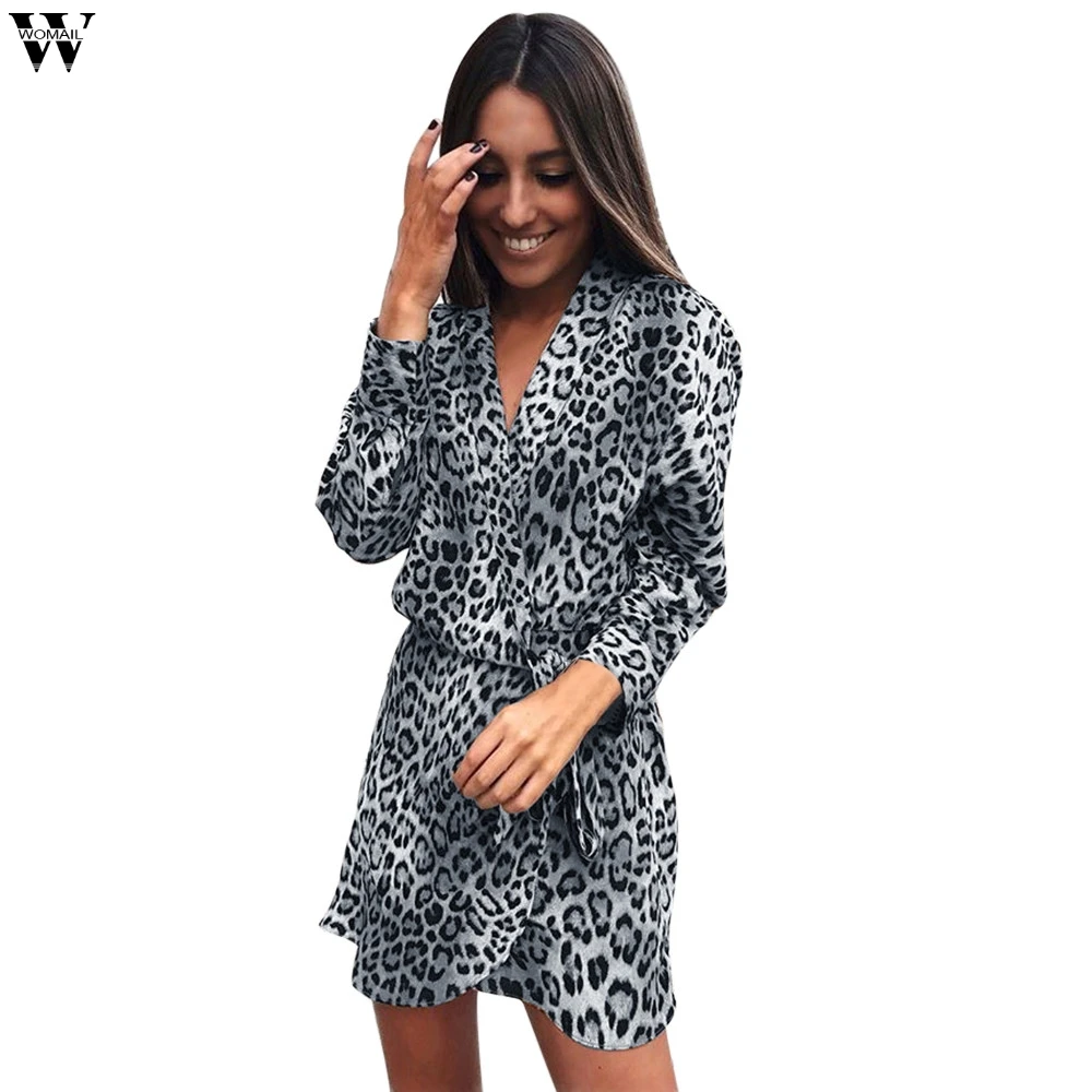 Womail Dresses Women Leopard Print Pattern Irregular Dress Autumn 2018 Winter Female Evening Party Dress Vestidos Nov5
Womail Dresses Women Leopard Print Pattern Irregular Dress Autumn 2018 Winter Female Evening Party Dress Vestidos Nov5