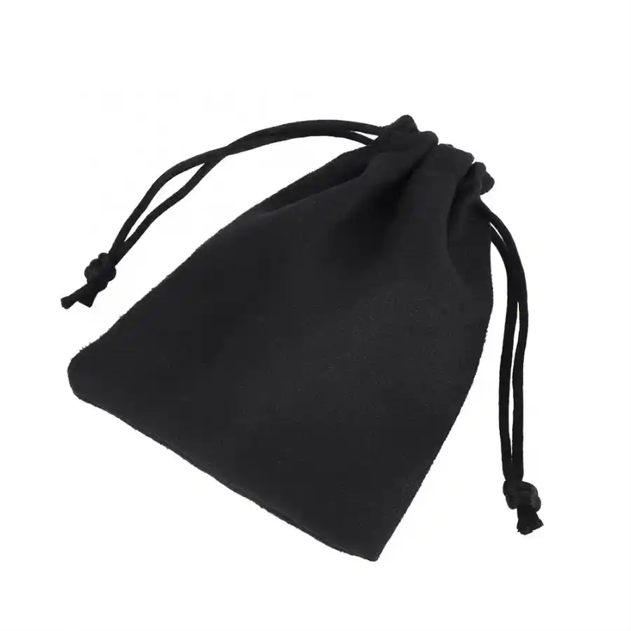 10pcs drawstring bags soft double-sided suede drawstring gift