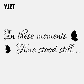 YJZT 18.1CM*6CM In These Moments Time Stood Still - Car Sticker Butterfly Art Vinyl Decal Black/Silver C24-0121
YJZT 18.1CM*6CM In These Moments Time Stood Still - Car Sticker Butterfly Art Vinyl Decal Black/Silver C24-0121