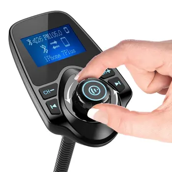 Car MP3 Player FM Transmitter Bluetooth Handsfree Car Kit Wireless Radio Audio Adapter USB 5V 2.1A USB Charger, 1.44 Inch LCD Di
Car MP3 Player FM Transmitter Bluetooth Handsfree Car Kit Wireless Radio Audio Adapter USB 5V 2.1A USB Charger, 1.44 Inch LCD Di