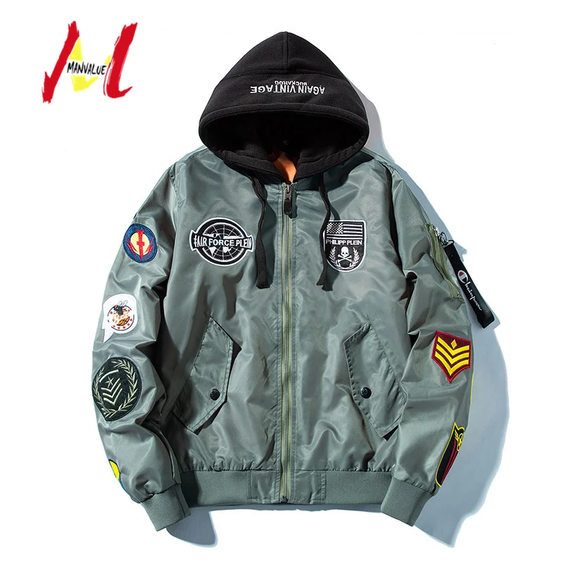 MANVALUE Men's European and American Style Badge High Street Embroidery Hip-hop Male Suits Cotton Padded Jackets
MANVALUE Men's European and American Style Badge High Street Embroidery Hip-hop Male Suits Cotton Padded Jackets
