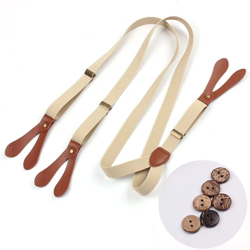 Mens Khaki Braces Unisex Suspenders Womens Adjustable Elastic Belt Strap Leather Fitting 6 Button Hole Brace Adult Gallus YM203
Mens Khaki Braces Unisex Suspenders Womens Adjustable Elastic Belt Strap Leather Fitting 6 Button Hole Brace Adult Gallus YM203