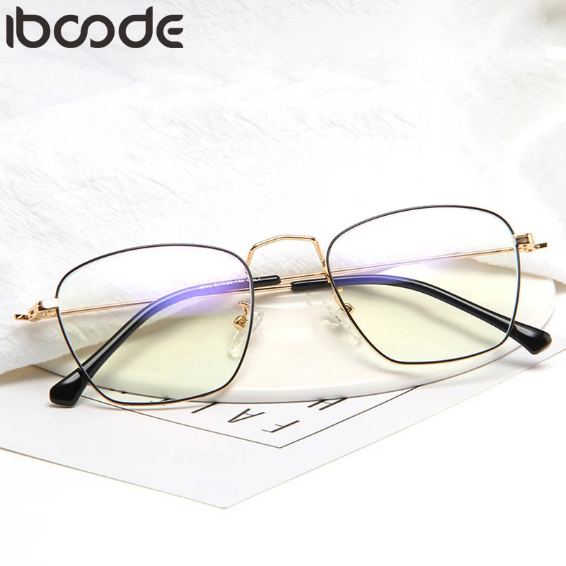 iboode Retro Square Metal Blue Light Eyeglasses Frame Women Men Anti-radiation Plain Mirror Anti-fatigue Computer Goggles Unisex
iboode Retro Square Metal Blue Light Eyeglasses Frame Women Men Anti-radiation Plain Mirror Anti-fatigue Computer Goggles Unisex