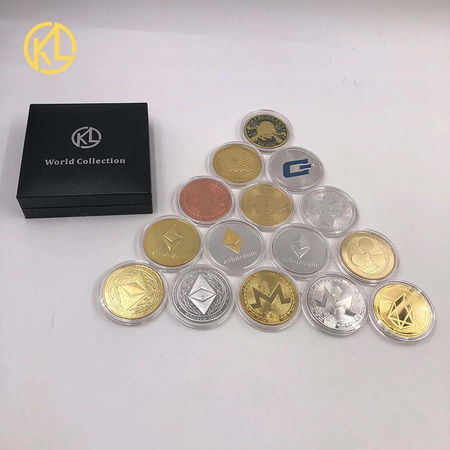 Non-currency Coins Bitcoin/Ethereum/Litecoin/Dash/Ripple/Monero/EOS coin 7 kinds of Commemorative Coin Drop Shipping
Non-currency Coins Bitcoin/Ethereum/Litecoin/Dash/Ripple/Monero/EOS coin 7 kinds of Commemorative Coin Drop Shipping