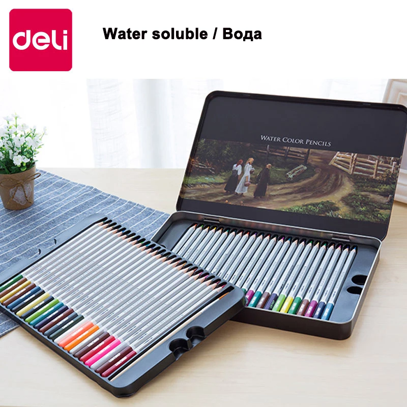 Deli professional art set Water Soluble Colour pencil Coloring Pencils School Drawing Painting Sketch Pen Art Supplies Kid Gift
Deli professional art set Water Soluble Colour pencil Coloring Pencils School Drawing Painting Sketch Pen Art Supplies Kid Gift
