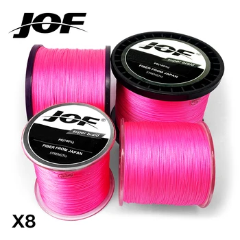 JOF Fishing 8 Strands Braided Fishing Line 100M 150M 300M 500M 1000 Pink Carp Fishing Line Sea Saltwater Fish Cord
JOF Fishing 8 Strands Braided Fishing Line 100M 150M 300M 500M 1000 Pink Carp Fishing Line Sea Saltwater Fish Cord