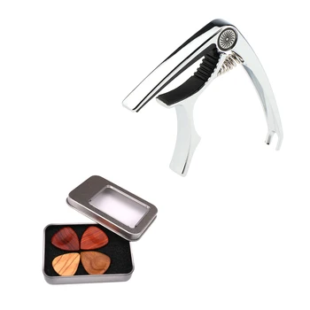 Zinc Alloy Guitar Capo Key Clamp Trigger Nail Pin Puller with Picks Plectrum for Guitarra Bass Mandolin Banjo Tone Adjusting
Zinc Alloy Guitar Capo Key Clamp Trigger Nail Pin Puller with Picks Plectrum for Guitarra Bass Mandolin Banjo Tone Adjusting
