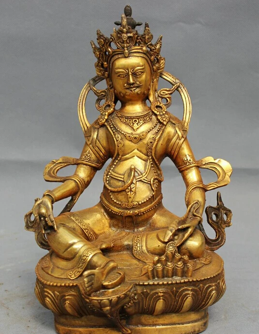 wholesale factory 11" Tibet Bronze Gilt Buddhist Joss Wealth Yellow Jambhala Buddha Set Statue
wholesale factory 11" Tibet Bronze Gilt Buddhist Joss Wealth Yellow Jambhala Buddha Set Statue