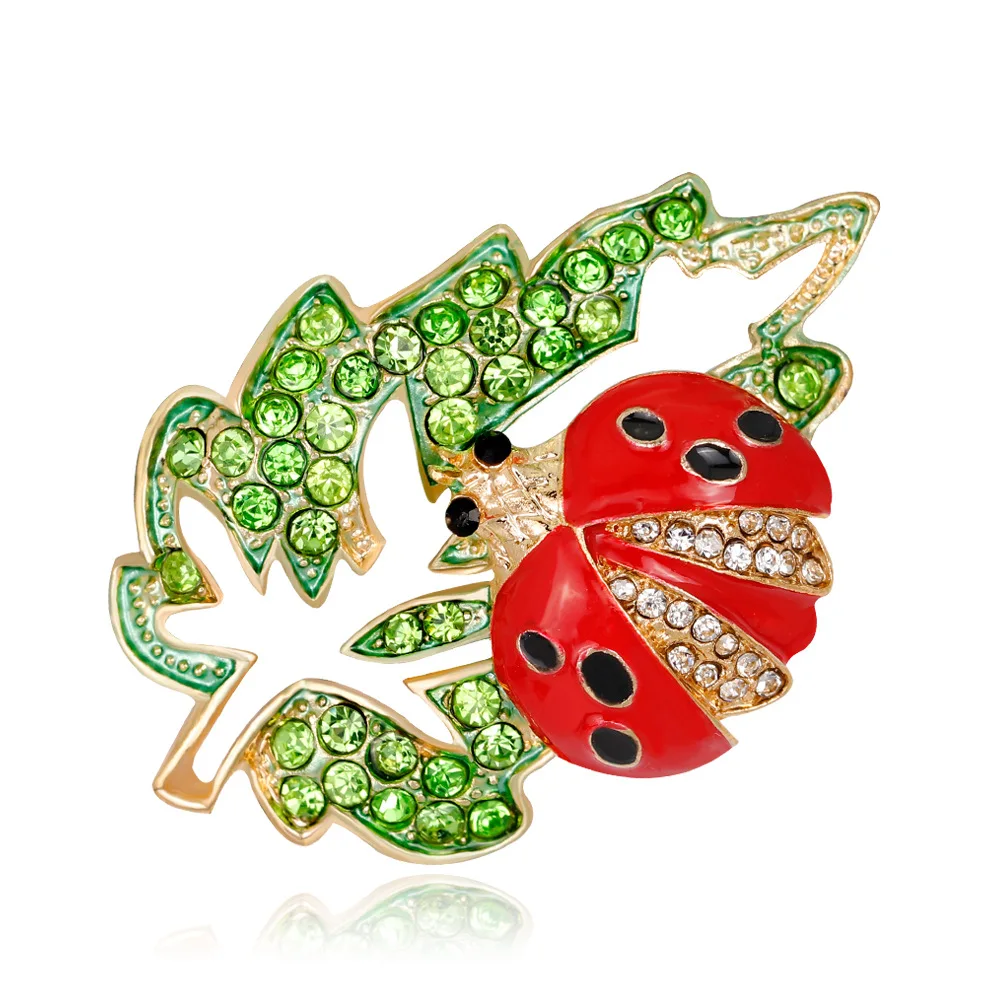 OneckOha Green Rhinestone Tree Leaves Brooches Ladybug Animal Pin Garment Accessories
OneckOha Green Rhinestone Tree Leaves Brooches Ladybug Animal Pin Garment Accessories
