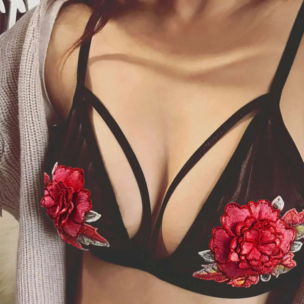 Strappy Lace Bralette Backless Bra For Women 2017 Sexy Deep V Plunge Cotton Bra Brassiere Plus Size Ladies Embroidery Flower Bra
Strappy Lace Bralette Backless Bra For Women 2017 Sexy Deep V Plunge Cotton Bra Brassiere Plus Size Ladies Embroidery Flower Bra