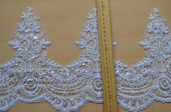 9 Yards Hot Wholesale 23CM Wide Luxury Venice Sequins Lace Trim Applique Wedding Dress Lace
9 Yards Hot Wholesale 23CM Wide Luxury Venice Sequins Lace Trim Applique Wedding Dress Lace