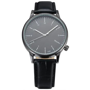 

New WEESKY Cool Style Men Wristwatch Brief Vogue Simple Stylish Black and White Face Stainless Steel Quartz Clock Fashion Watch