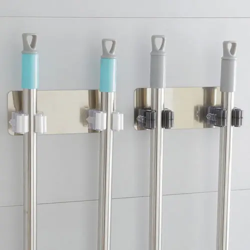 Mop Broom Holder Organizer Adhesive Wall Mounted Mop Hooks Broom Hanger Holder Spring Clip Design Bath Mounted Home
Mop Broom Holder Organizer Adhesive Wall Mounted Mop Hooks Broom Hanger Holder Spring Clip Design Bath Mounted Home
