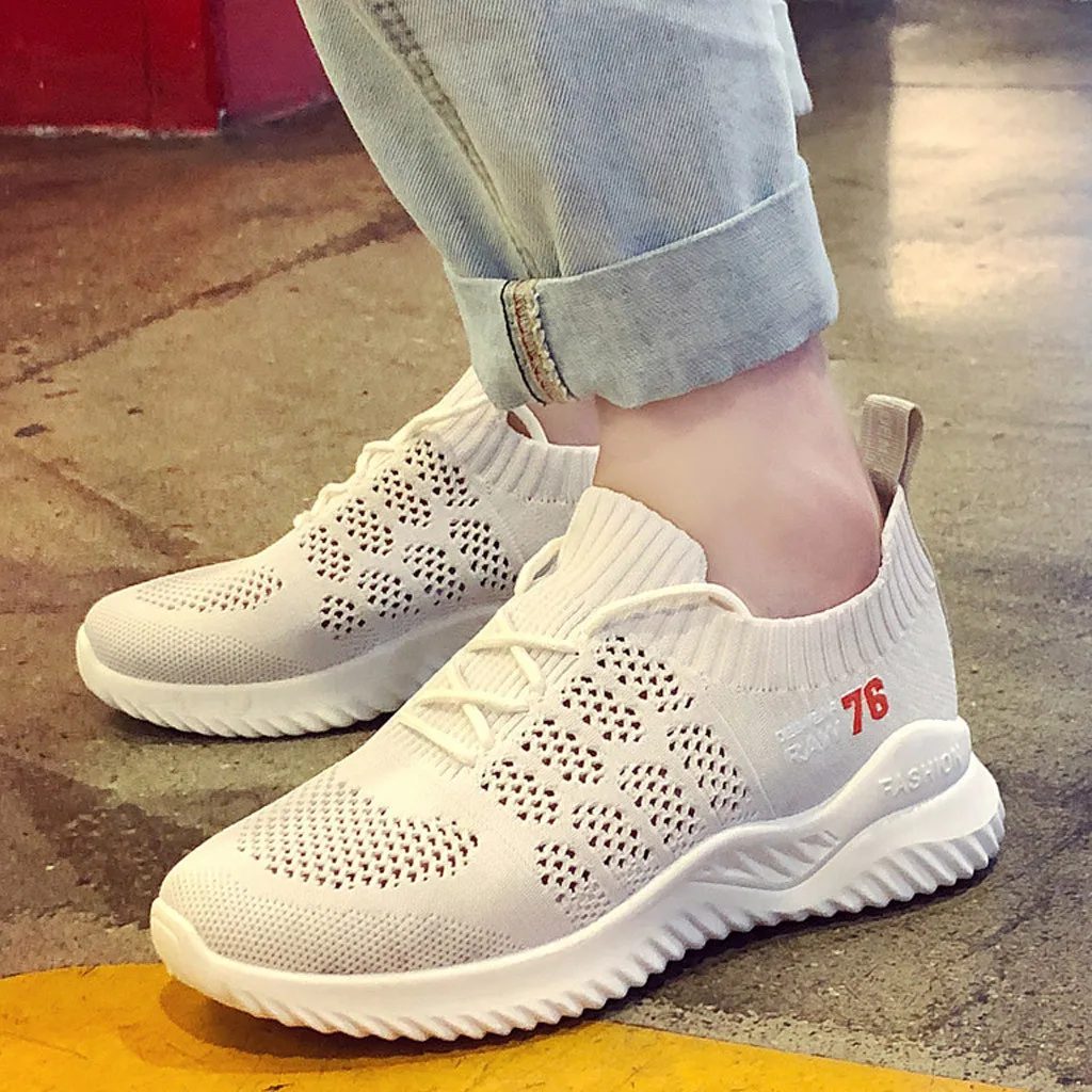Women Casual Shoes Fashion Breathable Walking Mesh Lace Up Flat Shoes Sneakers Women Tenis Feminino White Vulcanized Shoes#N3
Women Casual Shoes Fashion Breathable Walking Mesh Lace Up Flat Shoes Sneakers Women Tenis Feminino White Vulcanized Shoes#N3