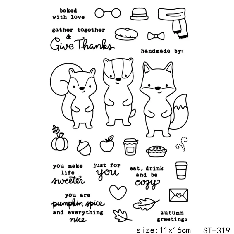 ZhuoAng Cartoon Style Lovely Fox Animals Clear Stamps For DIY Scrapbooking/Card Making/Album Decorative Silicon Stamp Crafts
ZhuoAng Cartoon Style Lovely Fox Animals Clear Stamps For DIY Scrapbooking/Card Making/Album Decorative Silicon Stamp Crafts