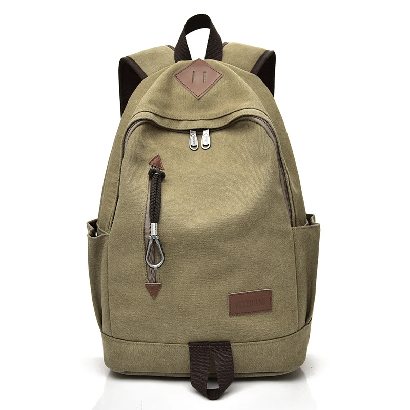 DIDA BEAR New Unisex Men Canvas Backpacks Large School Bags For Teenagers Boys Girls Travel Laptop Backbag Mochila Rucksack Grey 19