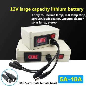 Lithium battery 12v large capacity can charge 10000mah mobile power supply 10AH large capacity LED lamp audio
Lithium battery 12v large capacity can charge 10000mah mobile power supply 10AH large capacity LED lamp audio