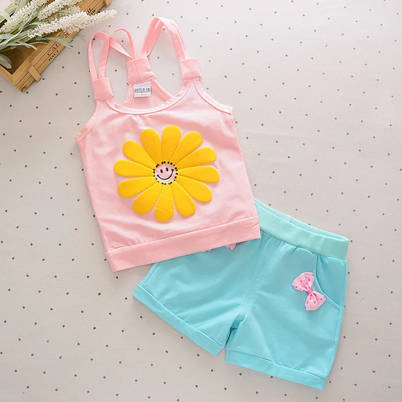 Girls Boys Summer Sets Sleeveless T-shirt+Pants Suits Children Clothes 60-90cm G100
Girls Boys Summer Sets Sleeveless T-shirt+Pants Suits Children Clothes 60-90cm G100