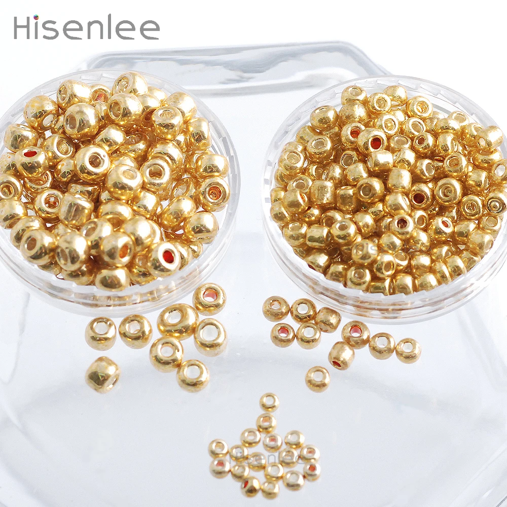 Gold Color 50Gram/Pack 2/3/4mm Crystal Glass Czech Seed Round Spacer Beads For DIY Jewelry Handmade
Gold Color 50Gram/Pack 2/3/4mm Crystal Glass Czech Seed Round Spacer Beads For DIY Jewelry Handmade