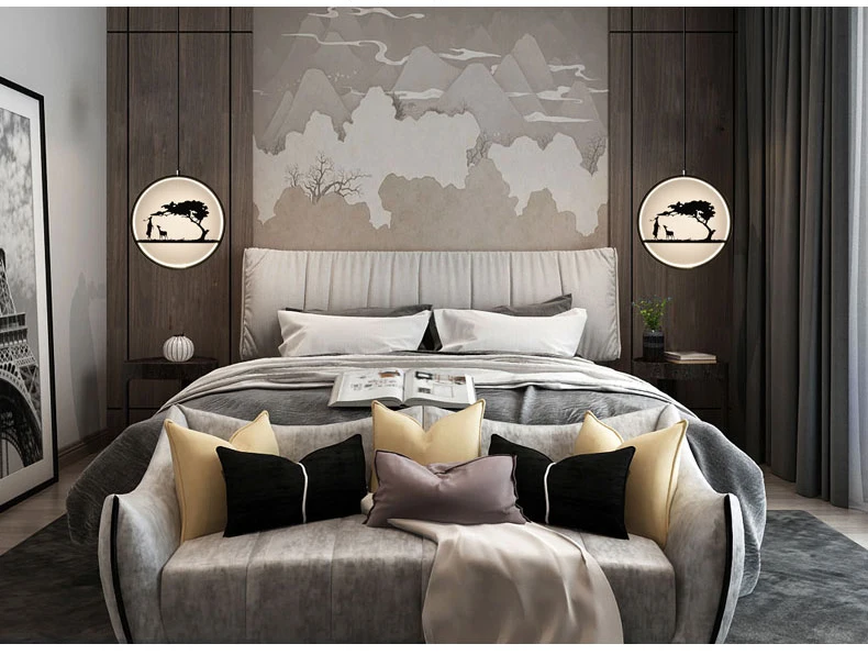 contemporary led cord pendant lamp Nordic hanging kitchen lamp loft suspension ring pendant light dining room bedroom 19 watts04