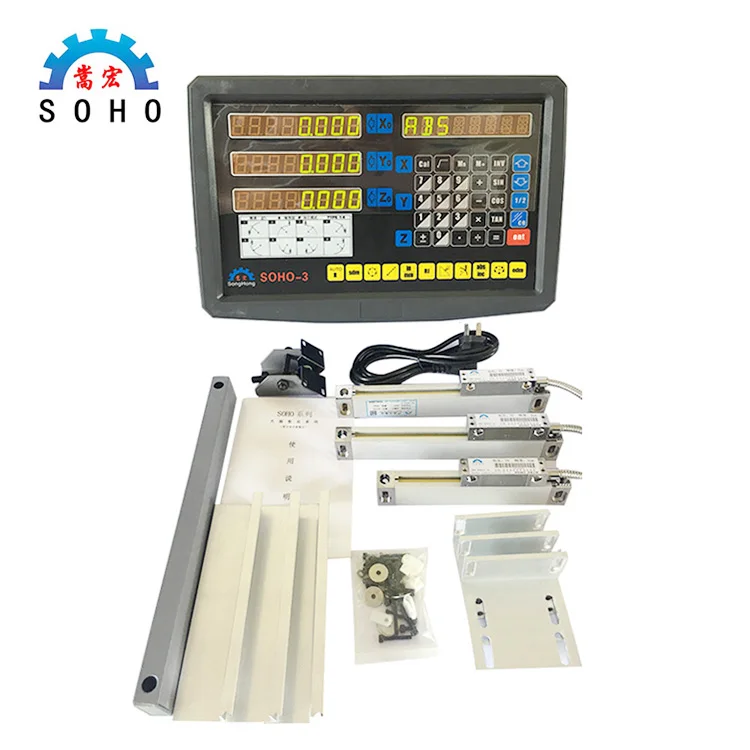 Complete Set 3 Axis Dro Digital Readout System,3 Axis Digital Readout Kits For Milling/ Lathe/ Drill Machine
Complete Set 3 Axis Dro Digital Readout System,3 Axis Digital Readout Kits For Milling/ Lathe/ Drill Machine