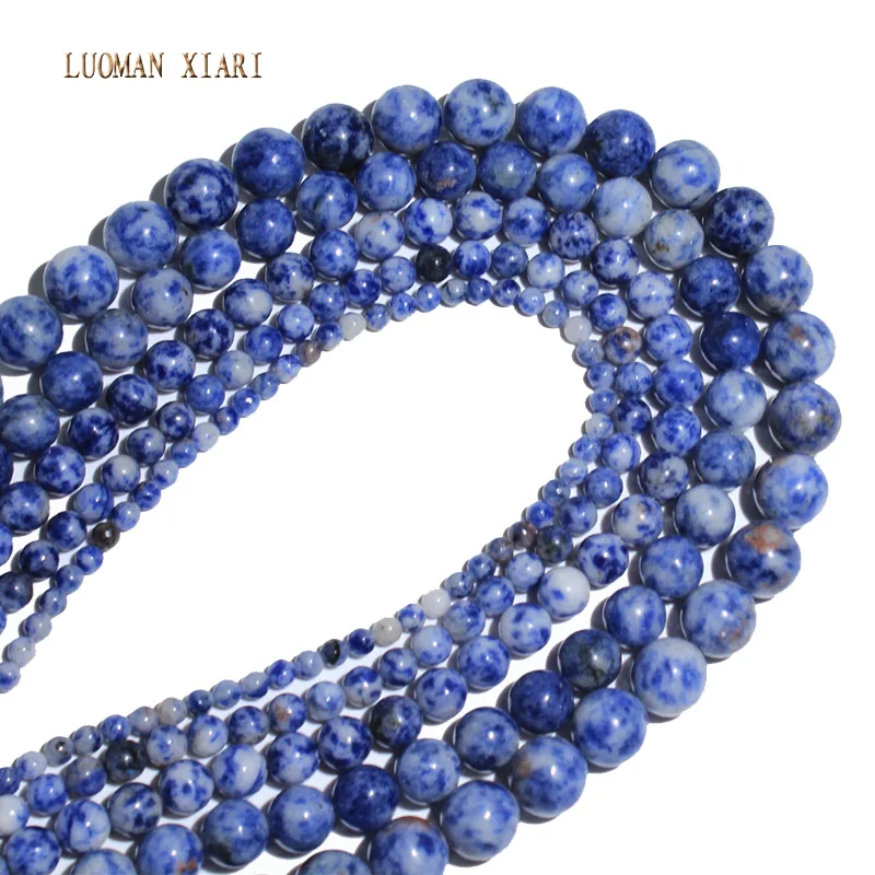 Natural Stone Beads Aaa+ White Dot Blue-vein Sodalite 4 6 8 10 12mm Strand 15" Diy For Jewelry Making Bracelet Free Shipping
Natural Stone Beads Aaa+ White Dot Blue-vein Sodalite 4 6 8 10 12mm Strand 15" Diy For Jewelry Making Bracelet Free Shipping