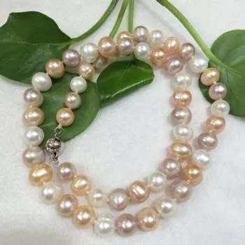 NEW Natural pink purple white 8-9mm akoya freshwater pearl necklace 19"
NEW Natural pink purple white 8-9mm akoya freshwater pearl necklace 19"