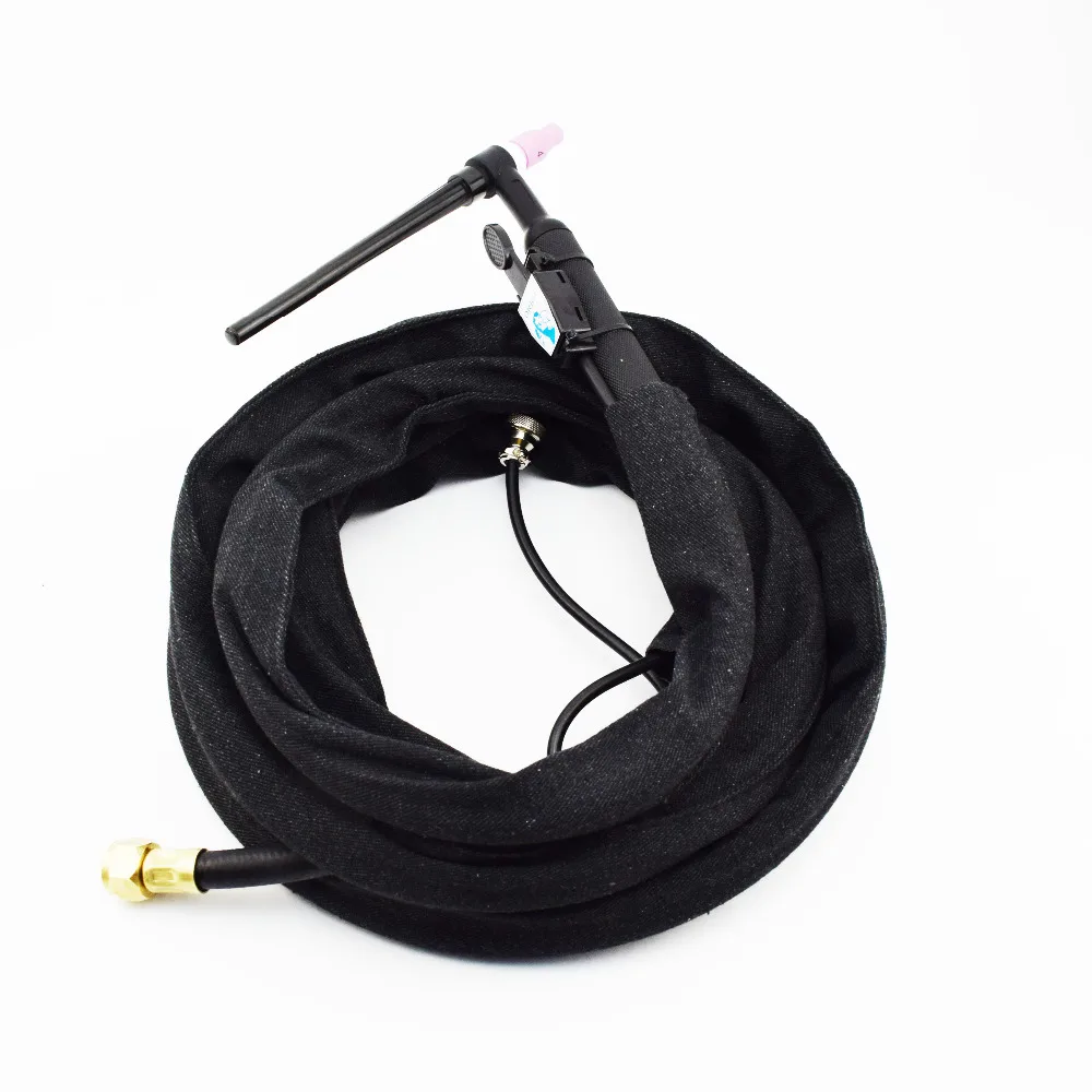 TIG Welding Torch Flexible WP-9F SR 9F 125Amps 4M With Set Up Consumables 0.04"-1/8" Collets Back Caps Alumina Cup 598882
TIG Welding Torch Flexible WP-9F SR 9F 125Amps 4M With Set Up Consumables 0.04"-1/8" Collets Back Caps Alumina Cup 598882