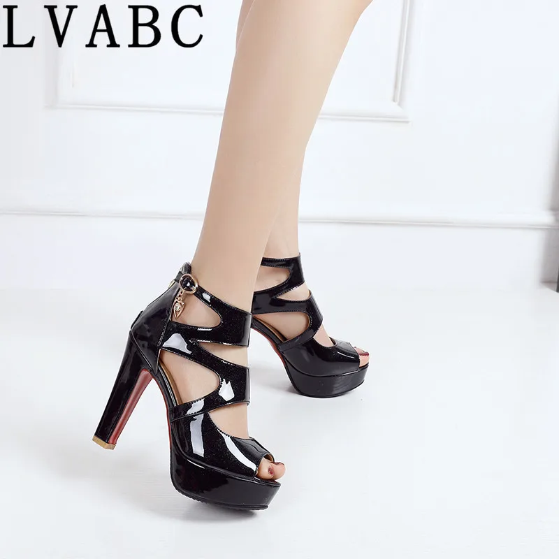 summer new waterproof platform with super high heels black thick with fish mouth sandals Rome shoes nightclub shoes Plus Size 48
summer new waterproof platform with super high heels black thick with fish mouth sandals Rome shoes nightclub shoes Plus Size 48