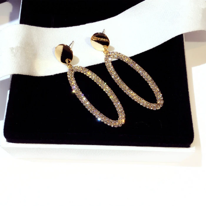 TYME 2019 beautifulcubic zirconia oval drop earrings for women nice gold party earrings orecchini pendientes oorbellen brincos
TYME 2019 beautifulcubic zirconia oval drop earrings for women nice gold party earrings orecchini pendientes oorbellen brincos