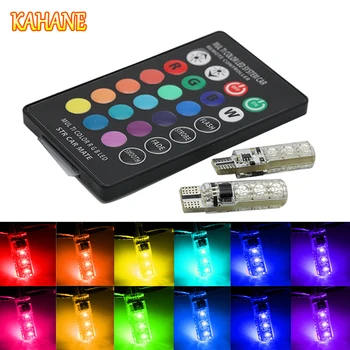 KAHANE 2x T10 W5W LED Car Lights Wedge Light Bulbs RGB Remote Control Strobe Led Lamp Reading Lights FOR Toyota Honda Hyundai
KAHANE 2x T10 W5W LED Car Lights Wedge Light Bulbs RGB Remote Control Strobe Led Lamp Reading Lights FOR Toyota Honda Hyundai