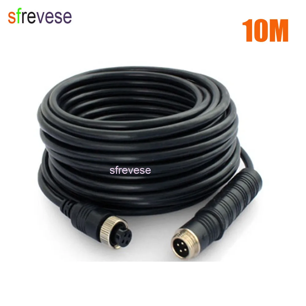 10M 33Ft 4Pin Video Extension Cable Wire For Car Bus Truck Reversing Rear View Camera Vehicle Backup Monitor CCTV System
10M 33Ft 4Pin Video Extension Cable Wire For Car Bus Truck Reversing Rear View Camera Vehicle Backup Monitor CCTV System