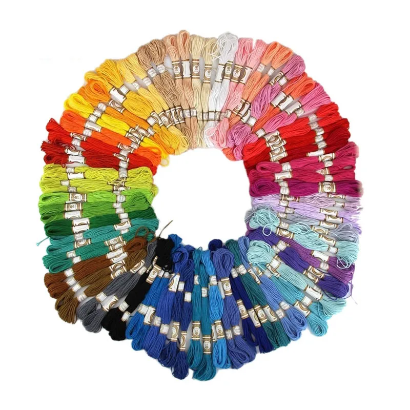 100/50 pcs 100% cotton embroidery cross stitch thread sewing thread (Random Color)
100/50 pcs 100% cotton embroidery cross stitch thread sewing thread (Random Color)