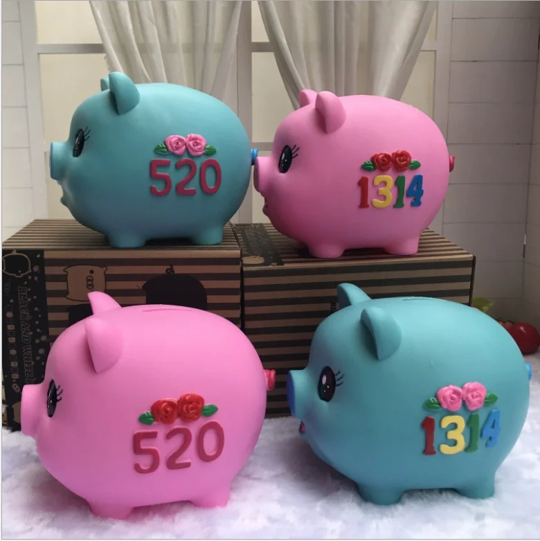 Pink blue pig piggy bank large capacity decorative shatter-resistant coin box craft children's gift piggy bank free shipping
Pink blue pig piggy bank large capacity decorative shatter-resistant coin box craft children's gift piggy bank free shipping