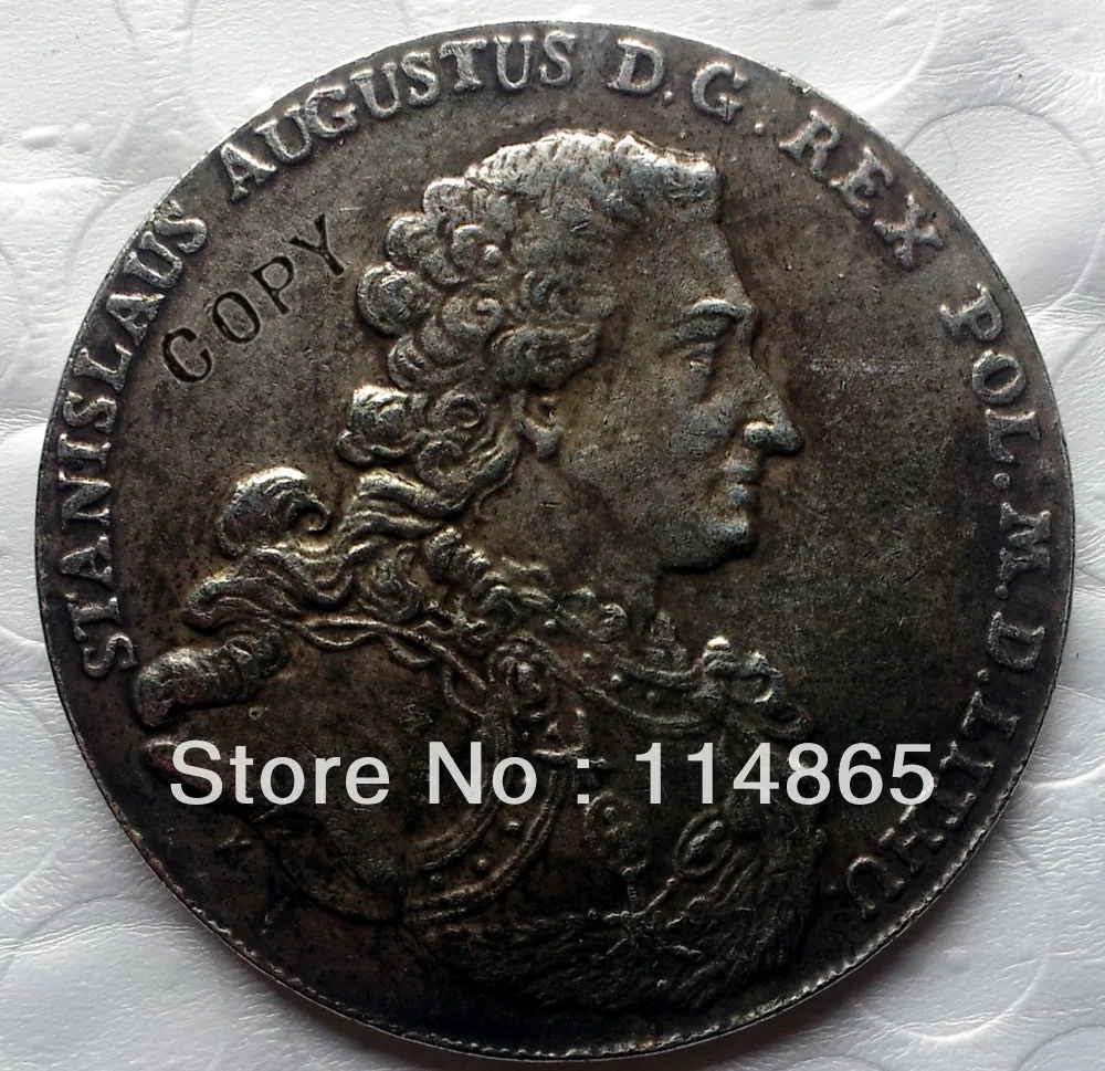 Poland THALER 1766 S.A.P. - STANISLAUS AUGUSTUS COPY -replica coins medal coins collectibles badge
Poland THALER 1766 S.A.P. - STANISLAUS AUGUSTUS COPY -replica coins medal coins collectibles badge