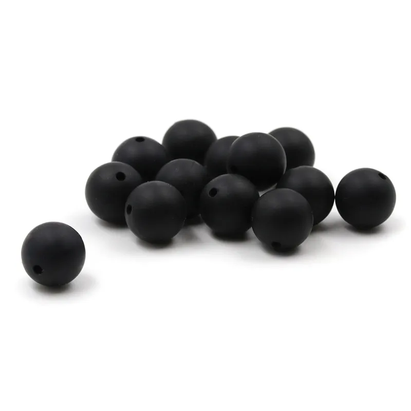 JOJOCHEW 100pcs 9mm-19mm Black Hot New Silicone Baby Teething Beads Food Grade Silicone Nursing Round Silicone Beads Handmade
JOJOCHEW 100pcs 9mm-19mm Black Hot New Silicone Baby Teething Beads Food Grade Silicone Nursing Round Silicone Beads Handmade