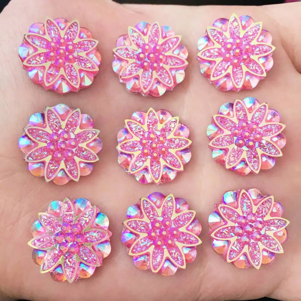 NEW 20PCS 18mm AB Resin Flower Rhinestone Flatback Wedding Diy Crafts Phone Case Decoration K205*2
NEW 20PCS 18mm AB Resin Flower Rhinestone Flatback Wedding Diy Crafts Phone Case Decoration K205*2