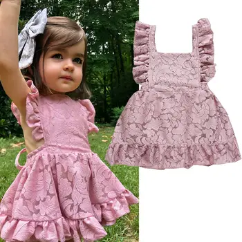 Newborn Infant Toddler Baby Girl Clothes pink Floral Ruffles Party Wedding Sleeveless Princess Dresses Backless Tutu Dress
Newborn Infant Toddler Baby Girl Clothes pink Floral Ruffles Party Wedding Sleeveless Princess Dresses Backless Tutu Dress