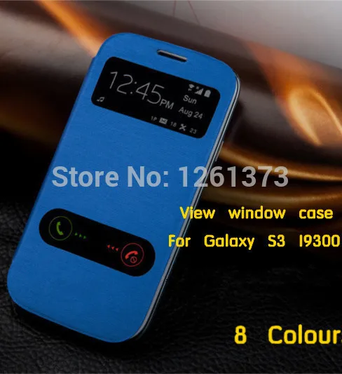 Flip leather back cover view cases open window battery housing case for samsung galaxy s3 SIII i9300 9300
Flip leather back cover view cases open window battery housing case for samsung galaxy s3 SIII i9300 9300