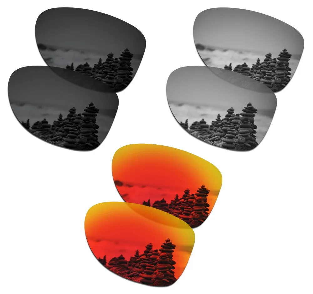 SmartVLT 3 Pairs Polarized Sunglasses Replacement Lenses for Oakley Dispatch 2 Stealth Black and Silver Titanium and Fire Red
SmartVLT 3 Pairs Polarized Sunglasses Replacement Lenses for Oakley Dispatch 2 Stealth Black and Silver Titanium and Fire Red